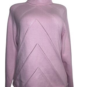 Croft & Barrow Light Pink Turtleneck Sweater XL